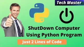 Shutdown PC with Python | Ways to shutdown your pc | how to shutdown pc using python | shutdown |