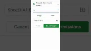 Protect Ranges and Sheet in Google Sheets 