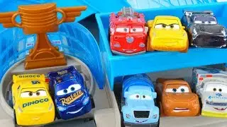 New Cars 3 Mini Racers Florida 500 Racetrack Playset Red Mr Drippy Frances