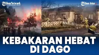 Rumah Terbakar di Dago, Belasan Mobil Pemadam Kebakaran Dikerahkan, Tak Ada Korban