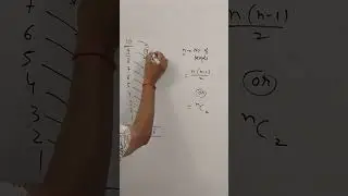 How many Handshakes formula | permutation and combination #shorts #short