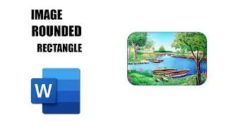 How to insert image into rounded rectangle shape in word