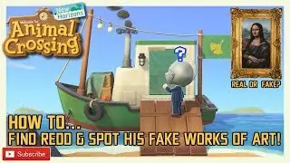 HOW TO SPOT FAKE ART IN ANIMAL CROSSING NEW HORIZONS - Is Redds art real or fake? - ACNH Fake Art