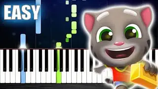 Talking Tom Gold Run Theme - EASY Piano Tutorial by PlutaX