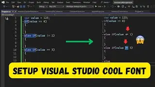 How to Setup Visual Studio Cool Font ?