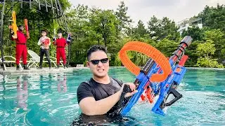 LTT Nerf War : SEAL X Warriors Nerf Guns Fight Crime Dr Lee Our BIGGEST Nerf War Victory Yet