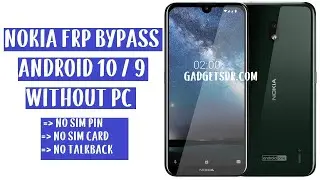 All Nokia FRP Bypass | Unlock Google Account (Android 10) No SIM  (Without PC)