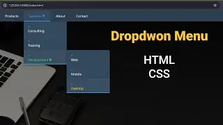 Next-Level Navigation: Building a Multi-Level Dropdown Menu with CSS | mzcode01 #coding #css #html