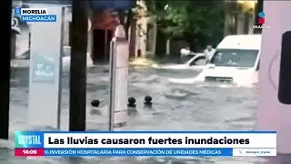 Las fuertes lluvias causan inundaciones en Michoacán | Noticias con Crystal Mendivil