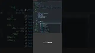 Text Stroke | Adding Border Outline to Text using HTML CSS 