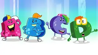 Alphabet A B C D | Learn English Alphabet | ABC Monsters | Cartoons for Kids