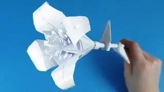 How to make a lily from paper  DIY paper flowers