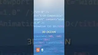 CSS 3D Next Level for create Ocean Animation @jmc23id