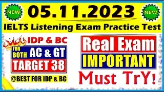 IELTS LISTENING PRACTICE TEST 2023 WITH ANSWERS | 05.11.2023