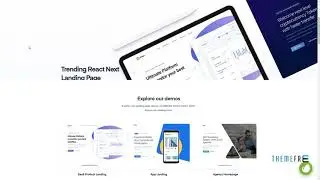 React Next - Modern Landing Page Template      Rodolph Hildred