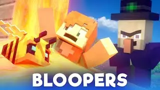 Bees Fight: MORE BLOOPERS - Alex and Steve Life (Minecraft Animation)