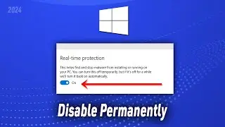 How to Disable REALTIME Protection Permanently in Windows 11/10 EASY (2024) By Tech Tube ...