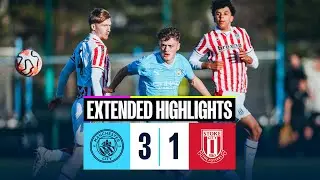 HIGHLIGHTS! WARHURST HAT-TRICK HELPS CITY U18S BEAT STOKE | Man City 3-1 Stoke | U18 Premier League