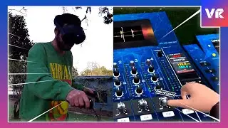 Mixed Reality DJ In The Park! - Meta Quest Pro!