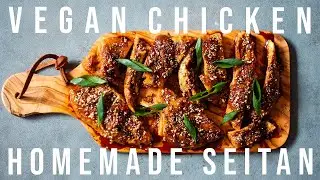 MEATIEST VEGAN CHICKEN TERIYAKI | How To Make Seitan From Flour