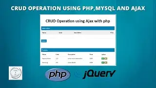 CRUD Operation Using AJAX In PHP & MySQL | Inline Updating Features  | Final part