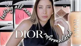 ALL NEW DIOR MAKEUP : REFORMULATED DIOR BACKSTAGE FOUNDATION + DIOR ROUGE BLUSHES + DIOR EYESHADOW