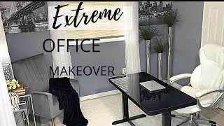 EXTREME OFFICE MAKEOVER | MY DREAM HOME OFFICE TOUR | MODERN NEUTRAL | CLEAN + DECORATE