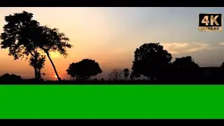 sunset green screen video | morning green screen 4k free