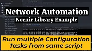 Nornir Network Automation Framework:Run multiple tasks from Same script for Cisco IOS configuration