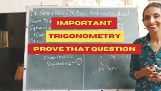 Important Prove that Question Trigonometry | Easy Tips | If sinA+CosA=sqrt(3), prove tanA+cotA=1