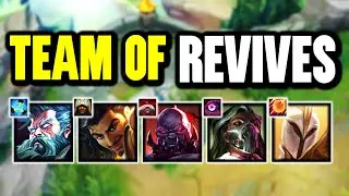 LEAGUE OF LEGENDS BUT OUR WHOLE TEAM HAS A REVIVE (WE HAVE 10 LIVES)