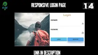 Responsive Login Page Design Using HTML and CSS | CSS Grid | Else If