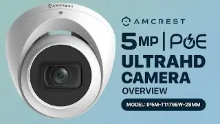 Amcrest 5MP Turret POE Camera IP5M-T1179EW - IP Security Camera Feature Overview Review 2022