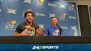 Dean Miller and Luke Grimm break down their performances in KU's season-opening win