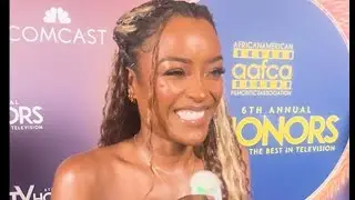 LaToya Tonodeo ('Power Book II: Ghost') on the 2024 AAFCA TV Awards red carpet