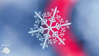 Make a Procedural Snowflake in Blender