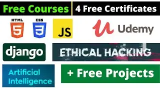 Udemy Free Certificate Courses AI Ethical Hacking Django HTML CSS JS Online Classes 