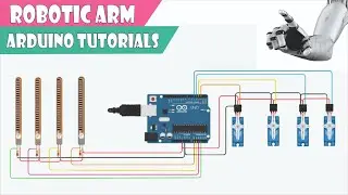 How to make Robotic ARM using Tinkercad Arduino | Robotic ARM Arduino | Arduino Project