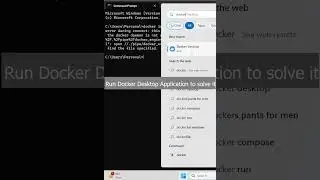 How to Solve Docker Error docker daemon is not running #shorts #tips #docker #windows #windows11