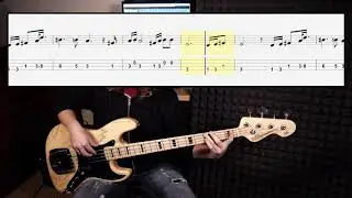 Arctic Monkeys - Do I Wanna Know (bass cover with tabs in video)