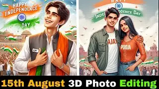 15th August 3D Photo editing using Bing image creator || Independence Day #bing #microsoft #tutorial