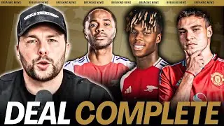 UGARTE DEAL COMPLETE✍🏼 Nico Williams or Sterling to Arsenal?🚨Man United sign Manuel Ugarte✍🏼