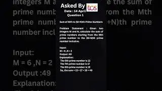 Tcs nqt coding question April 14#tcshiring #tcs