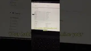 Notion habits tracker template. #notion #productivity #organization