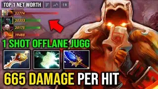 How to Play Juggernaut as Offlane in 7.35 with 7 Slotted 1 Shot Rapier 665 Damage Per Hit Dota 2