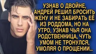 Узнав о двойне, решил бросить семью, но узнав кто родственники жены