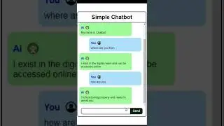 Make simple chatbot using JavaScript #coding #javascript #js