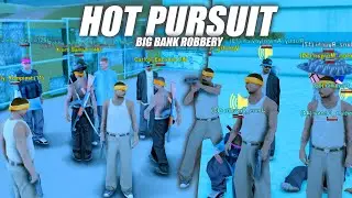 HOT PURSUIT ! MISI EPIC KEI MERAMPOK BANK BESAR DI SAMP ! DIBURU POLISI SATU KOTA ! BLUESKY ROLEPLAY