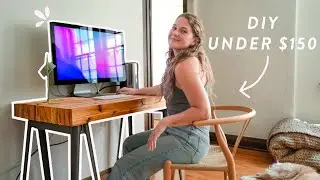 Building a Desk for my Tiny Apartment | Living Alone Diaries