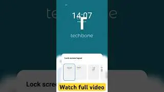 Redmi mobail me lok screen clock style change kare new 2024 #ytshorts #viralshorts #shorts